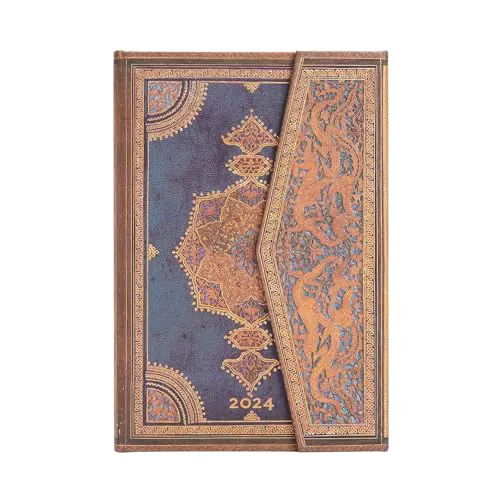 12-Monatskalender 2024 Safawidisch Indigo Mini Horizontal