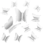 24 Stück Spiegel Schmetterlinge Deko Schmetterling Aufkleber 3D Schmetterlinge Dekoration Wandtattoo Abnehmbare Wandaufkleber Heimdeko Kinderzimmer Schlafzimmer Deko