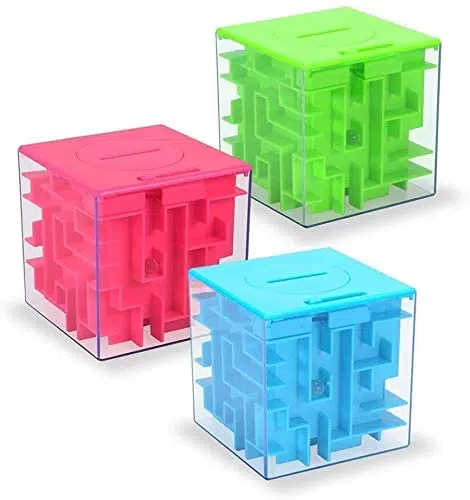 3PCS Geld Labyrinth Puzzle Box, Money Maze, Einzigartige Geld Geschenkbox