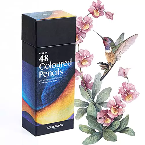 48 Farbstifte, Qualität Farbstifte für Erwachsene Malkünstler Profis und Coloristen