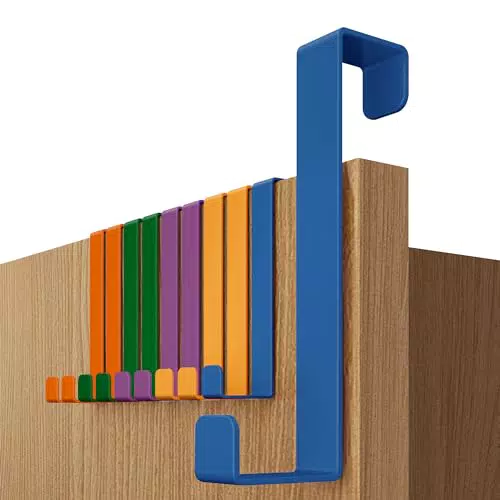 4smile Türhaken - 10er Set, Bunt - Edelstahl Türhaken zum Einhängen universell verwendbar
