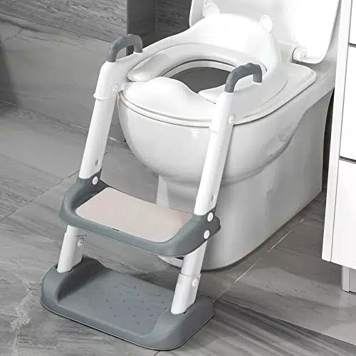 Acrola Töpfchentraining-Toilettensitz mit Tritthocker-Leiter. Einfach zu montieren