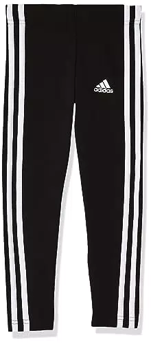 adidas Mädchen 3s Leggings, Schwarz/Weiß, 6 Jahre EU
