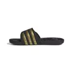 adidas Unisex-Adult Adissage Sandal, Core Black/Gold Metallic/Core Black
