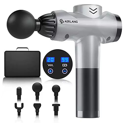 AERLANG Massagepistole, Percussion-Massagepistole, Upgrade Muskel Hand Tiefengewebe Massagegerät