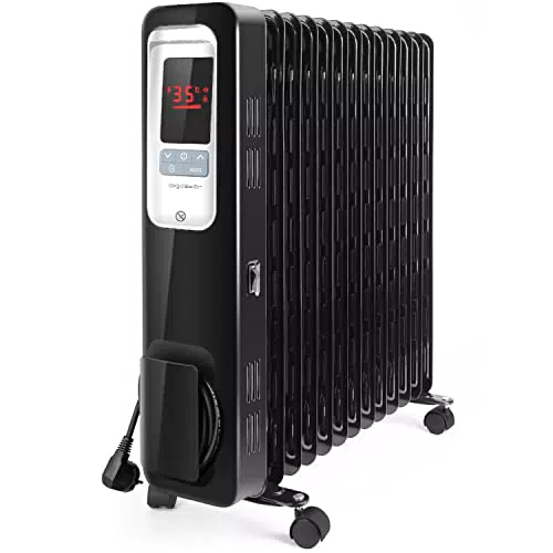 Aigostar Oil Monster - 2500W Ölradiator Energiesparender mit Fernbedienung