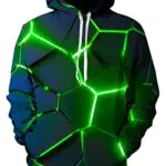 ALISISTER Unisex Hoodies 3D Neuheit Geometrie Druck Pullover Kapuzenpullover Herren Damen Beiläufig Langarm Hooded Sweatshirts mit Taschen