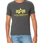 Alpha Industries Herren Basic T-Shirt, Charcoal Heather