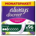 Always Discreet Inkontinenzeinlagen Normal, 96 Binden Monatspaket