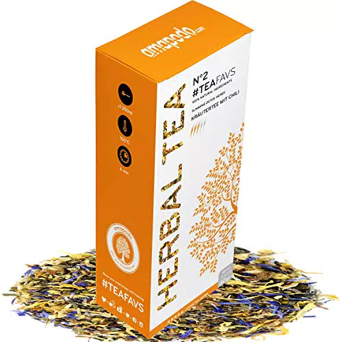 amapodo Kräutertee lose 80g - 11 Kräuter Teemischung - Geschenke für Frauen - Grüner Tee