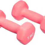 Amazon Basics Neopren Hanteln Gewichte, 3.0 Pink, 2er-Set