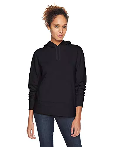 Amazon Essentials Damen Fleece-Kapuzenpullover, Schwarz