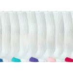 Amazon Essentials Damen Leicht Gepolsterte Crew-Socken aus Baumwolle