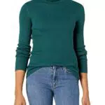 Amazon Essentials Damen Leichter Langarm-Rollkragenpullover mit schmaler Passform
