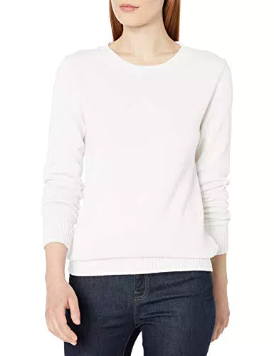 Amazon Essentials Damen Pullover Mit Rundhalsausschnitt Aus 100 % Baumwolle