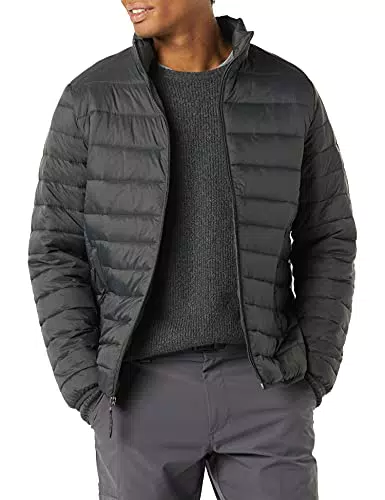 Amazon Essentials Herren Verstaubare, Leichte, Wasserabweisende Pufferjacke