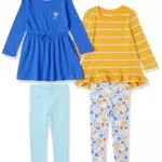 Amazon Essentials Mädchen Langärmliges Outfit-Set