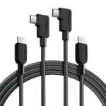 Anker USB-C Kabel mit Winkelstecker, 240W, 180cm*2, 90 Grad Winkel Typ-C Stecker