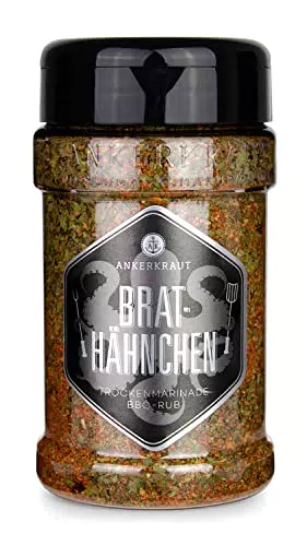 Ankerkraut Brathähnchen, BBQ-Rub, 200g im Streuer, Marinade für knuspriges Hähnchen
