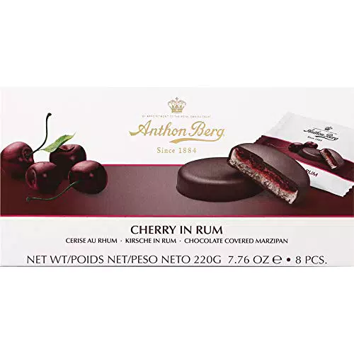 Anthon Berg Frucht in Marzipan Cherry in Rum, 1er Pack mit 8 Stück drin