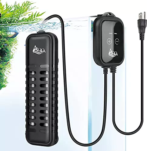AQQA Aquarium Heizung 100-500W, Einstellbare Temperatur Digitaler Aquarium heizstab mit LED-Anzeige und externem Temperaturregler