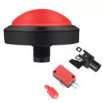 Arcade Button, 100mm DIY Massive Arcade-Spiel-Taste mit LED Convexity Console Ersatz Arcade Machine Video Games Parts