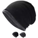 Arcweg Beanie für Herren und Damen Thermal Fleece Futter Wintermütze Weich und Leichte Strickmütze Unisex für Frühling Herbst und Winter