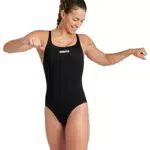 arena Solid Swim Pro Team Einteiliger Badeanzug für Damen