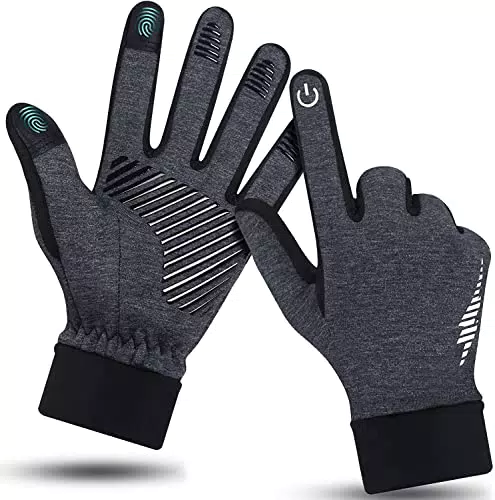 ASOMI Touchscreen Handschuhe Herren Damen Winter Fahrradhandschuhe Wasserdicht Winterhandschuhe Sporthandschuhe Unisex Elastisch Leicht Laufhandschuhe mit Anti-Slip für Radfahren