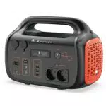 ATZ POWER Powerstation 600W, Solar Generator 642Wh mit 2*Pure Sine Wave 600W AC Ausgänge（1200W Peak）