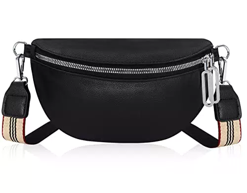 Aucenix Bauchtasche Damen Crossbody Bags - Gürteltasche Handtasche mit Breiter Gurt für Mädchen