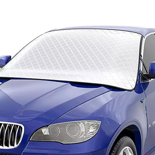 Auto Windschutzscheibe Abdeckung Auto Frost Windschutzscheibe Abdeckung Schwerlast Windschutzscheibe Abdeckung UV Schutz Staubdicht und Wasserdicht Schnee Abdeckung für SUV