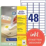 AVERY Zweckform L4736REV-25 Universal Etiketten 30 Blatt