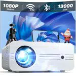 Beamer 5G WiFi Bluetooth Beamer mit Tasche 13000 Lux 300 ANSI Native 1080P 4K Unterstützt