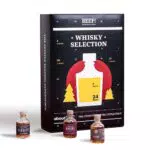 BEEF! Whisky Adventskalender 2023 von aboutfood mit exklusiven Whiskeys aus Europa - Geschenk-Set 24 x 50ml Miniaturflaschen inkl. Tasting-Guide Geschenk für Männer und Frauen