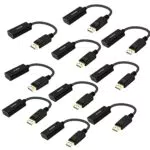 BENFEI DisplayPort auf HDMI Konverter, 10 Stück Vergoldet DP/Display Port to HDMI Kabel HDTV Adapter Konverter Male to Female mit Audio