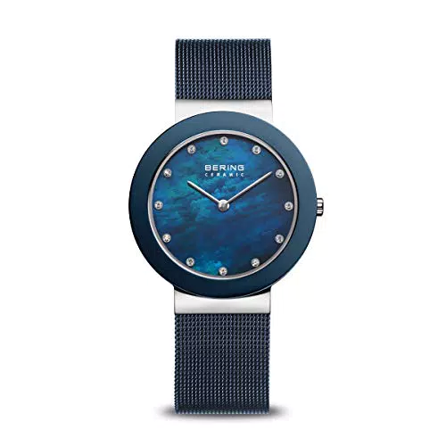 BERING Damen Uhr Quarz Movement - Ceramic Collection mit Edelstahl und Saphirglas 11435-387 Armbandsuhren - Wasserdicht: 5 AT