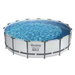 Bestway Steel Pro MAX Frame Pool Komplett-Set mit Filterpumpe Ø 457 x 107 cm