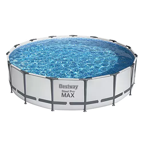 Bestway Steel Pro MAX Frame Pool Komplett-Set mit Filterpumpe Ø 457 x 107 cm