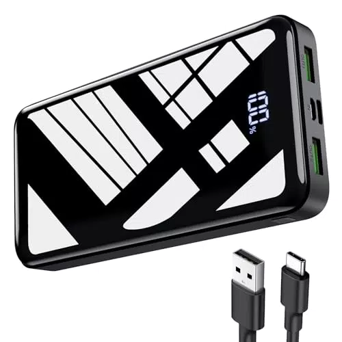 Bextoo Power Bank 27000mAh Powerbank USB C 22, 5W Externer Handyakkus LCD Display Tragbares Ladegerät Eingängen und Ausgängen Kompatibel mit iPhone 15 14 13 12 Pro Samsung Huawei usw