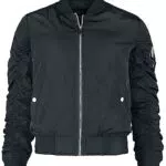 Black Premium by EMP Damen schwarze Bomber Jacke
