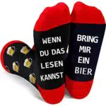 Blesser Lustige Geschenke für Männer Vater Opa Lustige Socken Herren Wenn Du Das Lesen Kannst Fun Witzig Geschenk Geburtstag Vatertag Adventskalender füllung Männer Weihnachten Kleinigkeiten