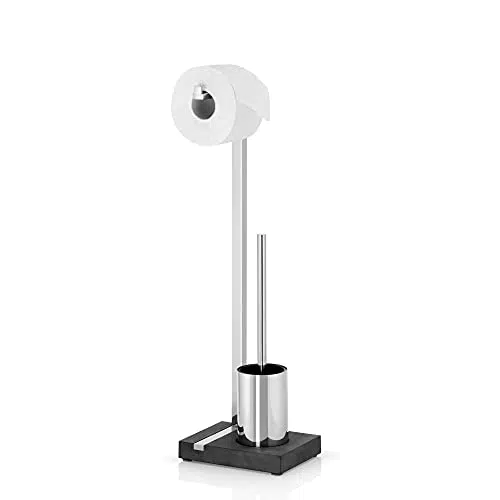 blomus -MENOTO- Stand WC-Garnitur aus poliertem Edelstahl