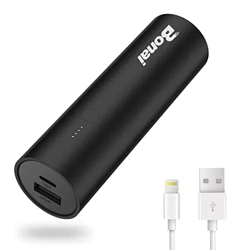 BONAI Klein Powerbank 5800mAh Externer Akku Handy Tragbares Ladegerät Mini Portable Charger Leichte Power Bank für iPhone 13 Pro Max