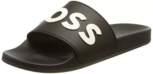 BOSS Herren Sandale Kirk_Slid 50488911, Black, UK 13