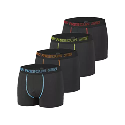 Boxershorts Herren Aktiv, Unterhosen Männer, Rutschfester Halt