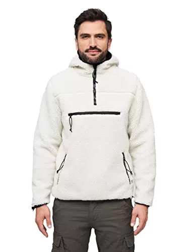 Brandit Teddyfleece Worker Pullover white Gr. 5X