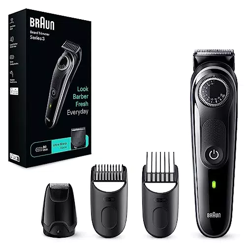 Braun Barttrimmer, Trimmer Herren, mit ultrascharfer Klinge