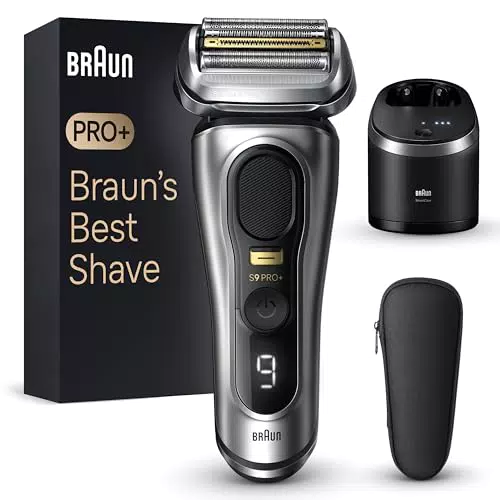 Braun Series 9 Pro+ Rasierer Herren, Elektrorasierer mit 5 Pro Rasierelementen