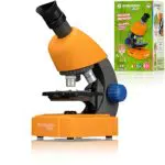 Bresser Junior Mikroskop 40x-640x mit LED-Durchlichtbeleuchtung mit Batteriebetrieb für Kinder und Einsteiger